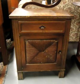 Nightstand One Drawer and One Door Nightstand, matches #613; 26 1/4