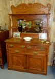 Late 1800s Oak Sideboard