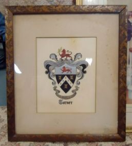 Framed Family Crest