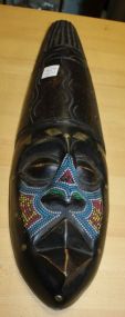 Wood Carved Ghana Tribal Mask