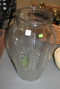 Large Clear Glass Vase