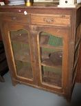 Primitive Three Shelf Screen Front Pie Safe