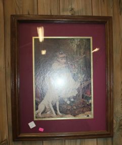 Framed Print of Girl with Violin