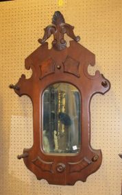 Walnut Victorian Hanging Mirror