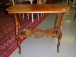 Victorian Parlor Table with Shelf