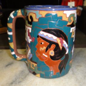 Mosaic Style Pottery Mug