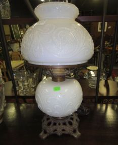 Electric Milk Glass Lamp .