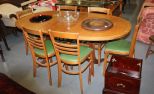 Mahogany Table with Six Chairs