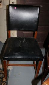 Black upholstered Side Chair