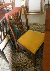 Three Mahogany Back Dining Chairs