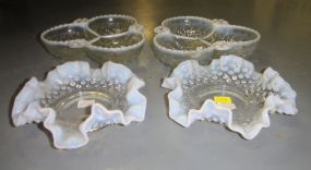 Blue Bump Glass Dishes