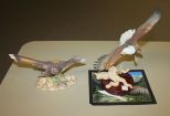 1989 Lenox Porcelain Bald Eagle along with a Roadrunner by Andrea