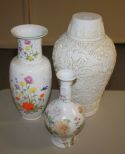 Group of Three Vases