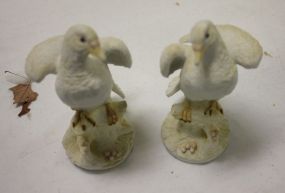 Pair of Lefton China Doves 7