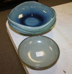 Unusual Pottery Flower Bowl and Fruit Bowl 10