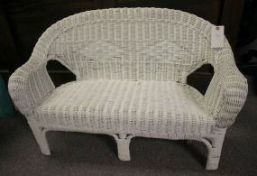 Childs Wicker Settee 33