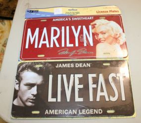 Two Collector Series Licenses Plates