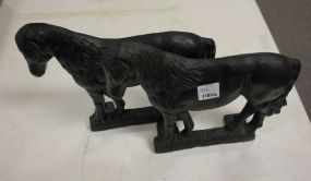 Iron Horses Used as Door Stops/Bookends