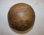 Antique Official Clincher Softball With signatures some being Graham Mitchell, Ed Glod, E.J. Bosw 5