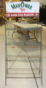 Man-O-War Horse Care Products Display Metal Stand 28