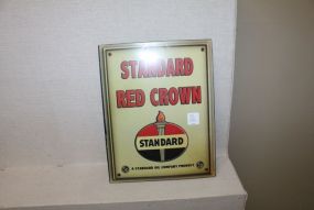 Standard Red Crown Oil Sign 12