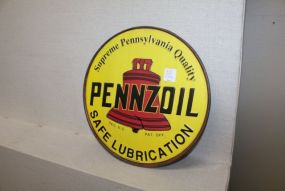 Pennzoil Lubrication Sign 12
