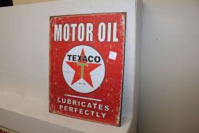 Texaco Motor Oil Sign 16