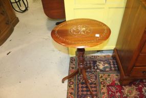 Mahogany Oval Plant Stand 29