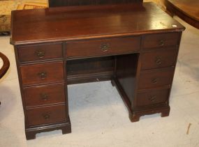 Vintage Chippendale Style Kneehole Desk 44