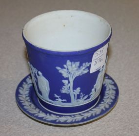 Wedgwood Small Planter with Under plate Made in England, 3