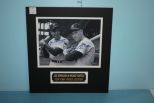 Joe DiMaggio and Mickey Mantel Autographed Mat Christopher L. Morales-forensic Hand writing examiner, serial: A238663