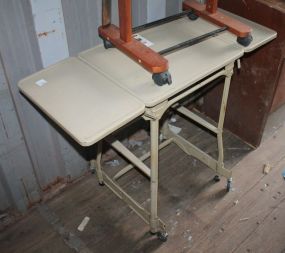 Vintage Metal Drop Leaf Table 18