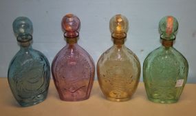 Group of Four Vintage Lord Calvert Canadian Whiskey Decanters