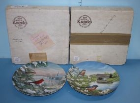 Two Edwin M. Knowles China Co. Collector Plates