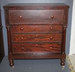 Early Mahogany Empire Chest