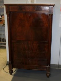 Early Flame Mahogany Drop Front Secretary Desk