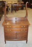 Oak 2 Drawer Over 2 Door Washstand