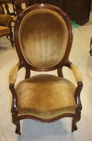 Walnut Victorian Gentleman's Arm Chair 44