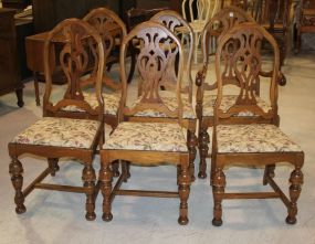 Set of 6 Walnut Depression Chairs