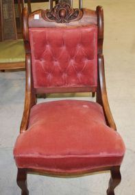 Mahogany Carved Empire Side Chair