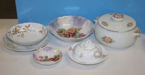 Group of Handpainted Porcelain Items
