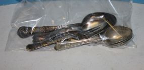 Sex of Six Rogers Nickel Silver Teaspoons, Eight Rogers Bros Silverplate Teaspoons