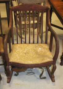 Mahogany Empire Arm Rocker