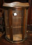 Mini Curved Glass Curio Cabinet