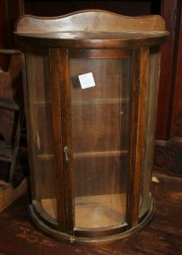 Mini Curved Glass Curio Cabinet