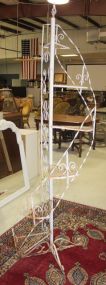 Tall Wrought Iron 6 Shelf Spiral Plant Stand