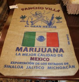 Poncho Villa Reproduction Burlap Bag