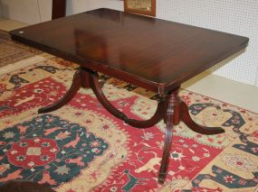 Mahogany Duncan Phyfe Dining Table with one leaf, matches # 363, 364, and 365, 29