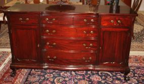 1930's Mahogany Ball-n-Claw Chippendale Sideboard