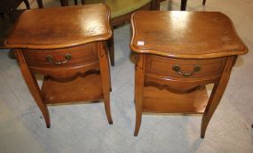 Pair of Maple One Drawer Nightstands 27